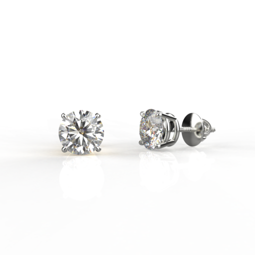 1 Carat Solitaire Earring